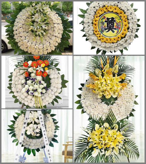 安徽阜阳市颍东区袁寨镇郝桥村花圈速递